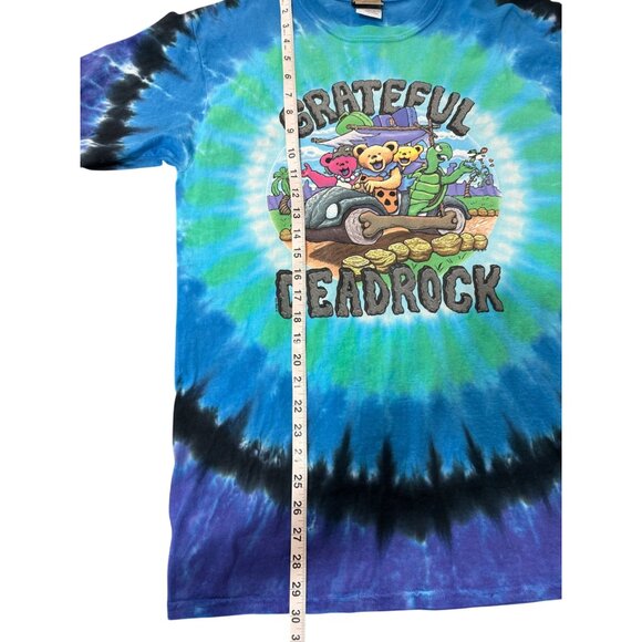 Grateful Dead Liquid Blue Deadrock Flintstones Tie-Dye T-Shirt 2009 Size M - Picture 5 of 7